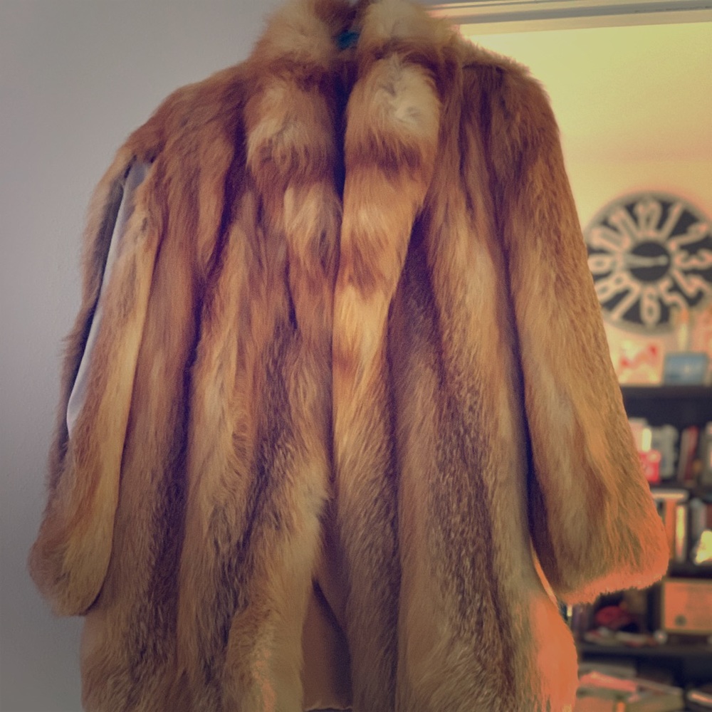 Vintage Farlows red fox fur coat